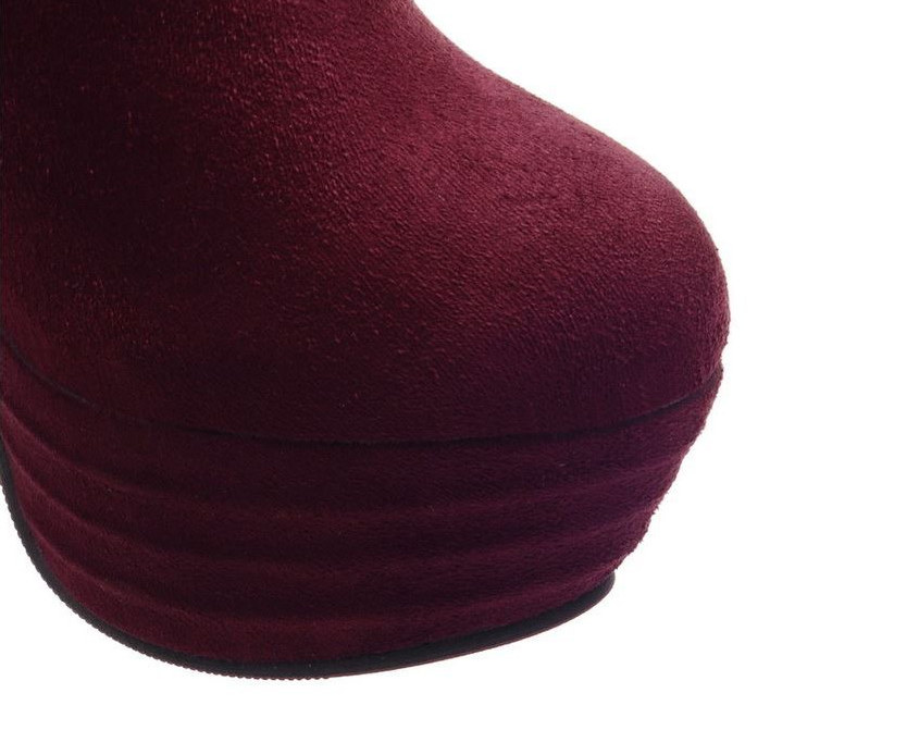 Color-Block Over-the-Knee Boots for Women