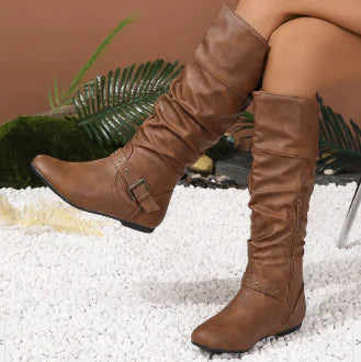 Fiore Di Primavera Leather Cowboy Boots (One Pair)