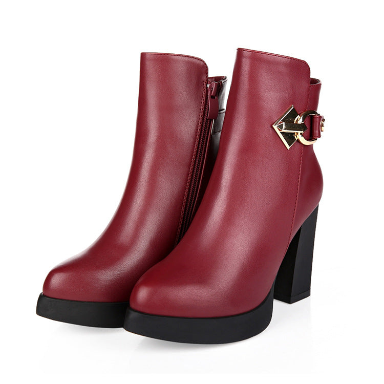New Versatile Fleece-Lined Martin Boots for Women