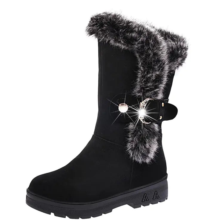 Winter snow boots editorial