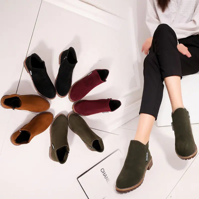 2017 Korean Style Plush Martin Boots for Women