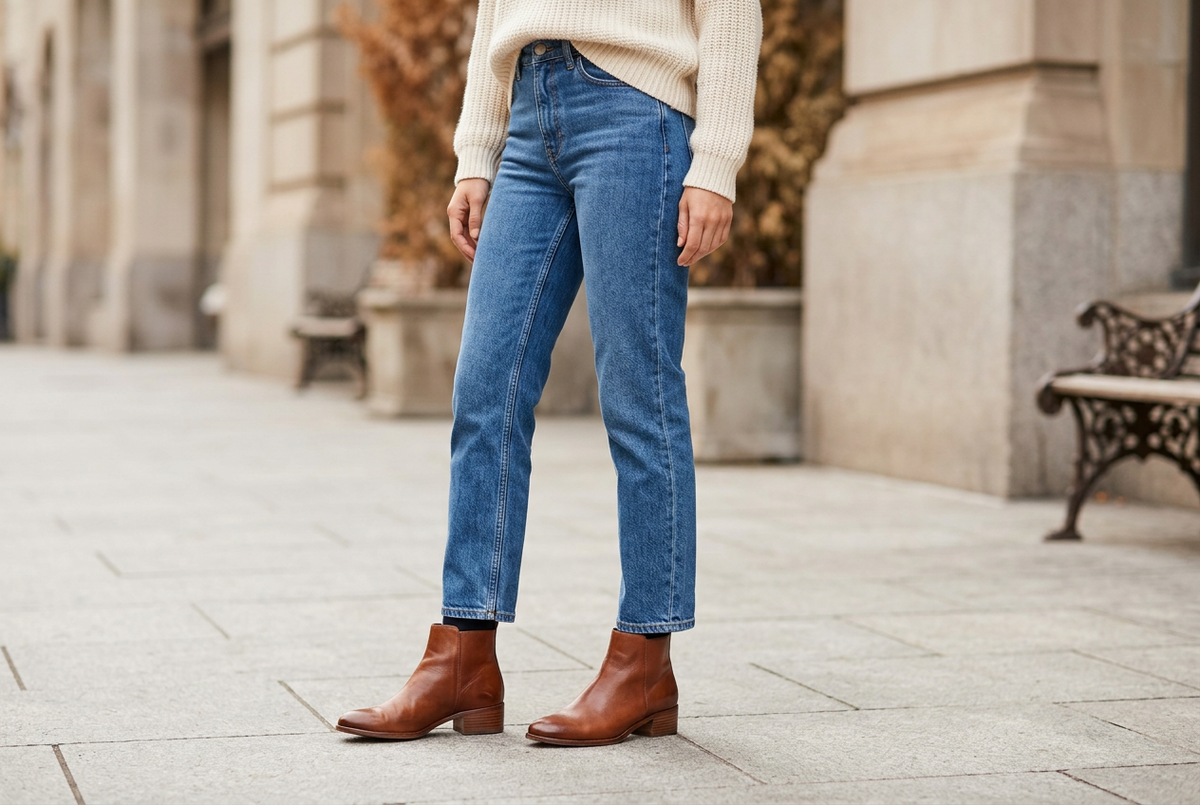 How to Wear Ankle Boots with Jeans: Three Easy Outfit Formulas