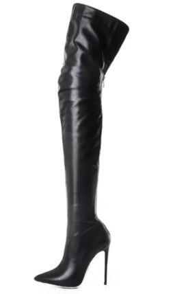 Over-the-Knee Leather Boots for Women (One Pair)