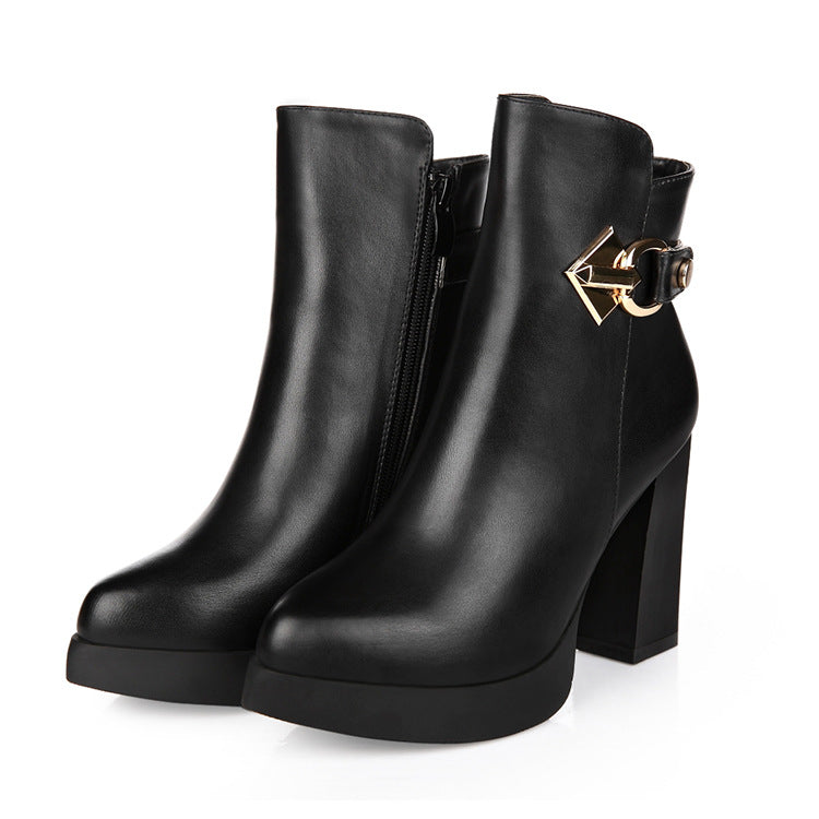 New Versatile Fleece-Lined Martin Boots for Women