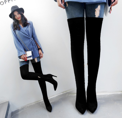 Slimming Over-the-Knee Stiletto Boots for Women