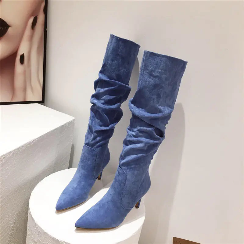Pointed Toe High Heel Over-the-Knee Boots for Women