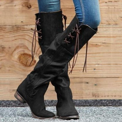 New Square Heel Mid-Height Boots for Women