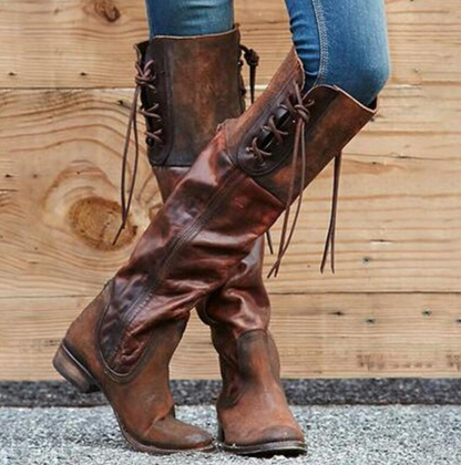 New Square Heel Mid-Height Boots for Women