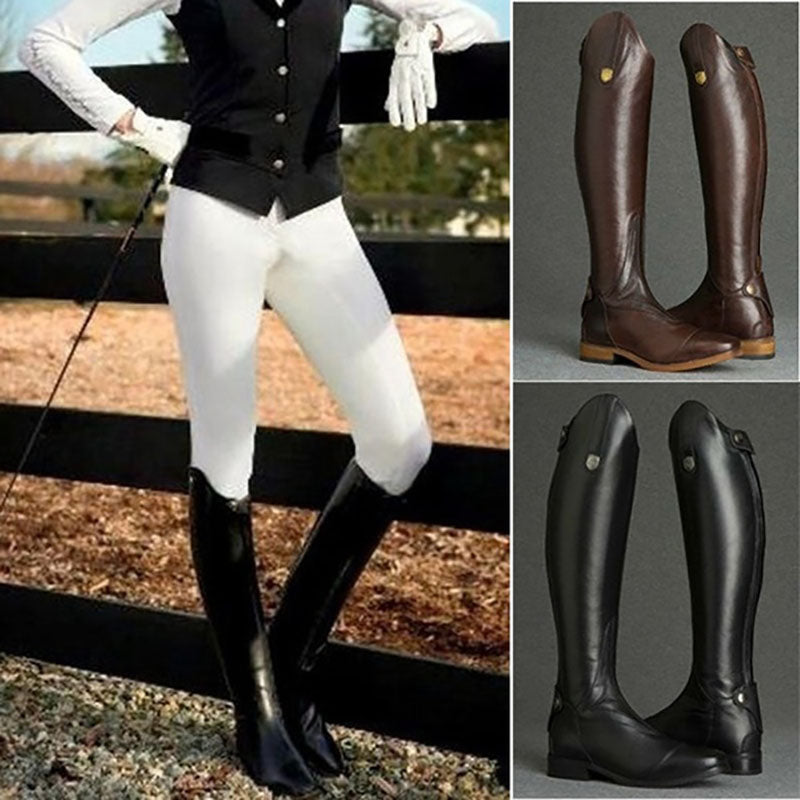 Custom Low-Heel Knee-High Boots for Women