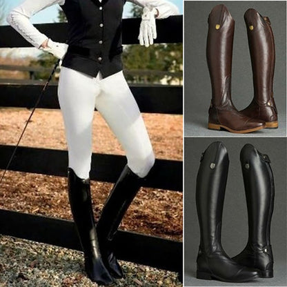 Custom Low-Heel Knee-High Boots for Women