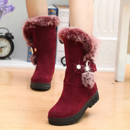 New Autumn Winter Plush Snow Boots for Women