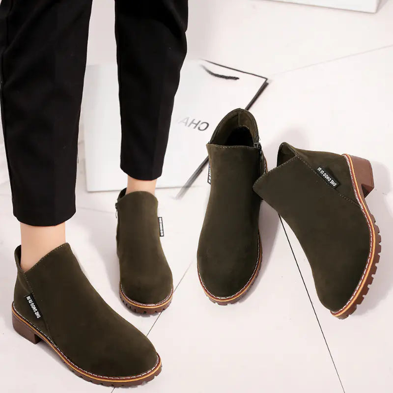 2017 Korean Style Plush Martin Boots for Women