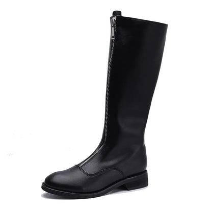 Versatile Chunky Heel Mid-Calf Boots for Women