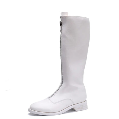 Versatile Chunky Heel Mid-Calf Boots for Women