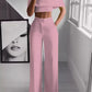 Cropped Top + Long Trousers Set