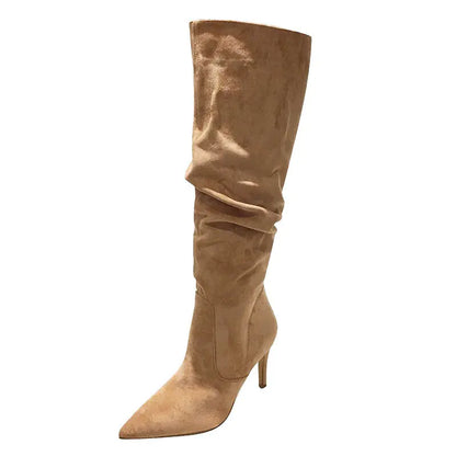 Pointed Toe High Heel Over-the-Knee Boots for Women