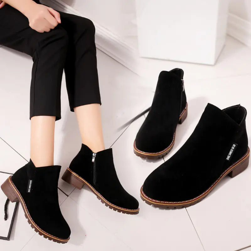 2017 Korean Style Plush Martin Boots for Women