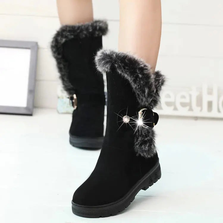 New Autumn Winter Plush Snow Boots for Women
