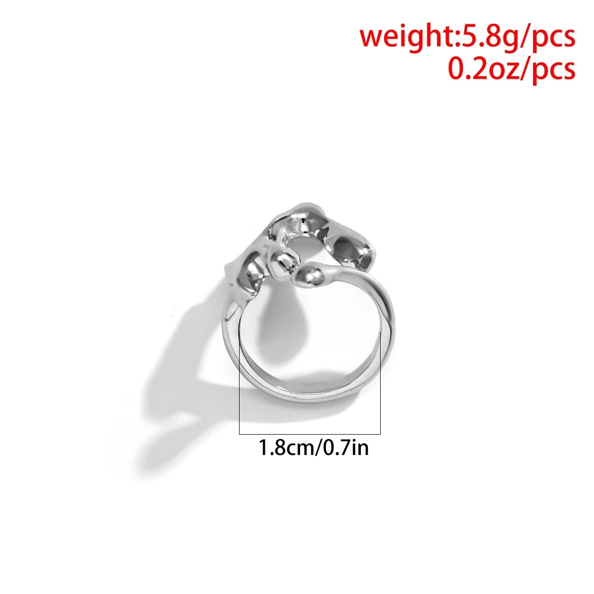 Simple Style Lines Geometric Ring