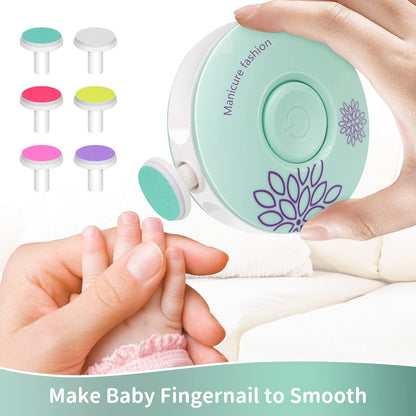 Baby Nail Trimmer with 6 Grinding Heads