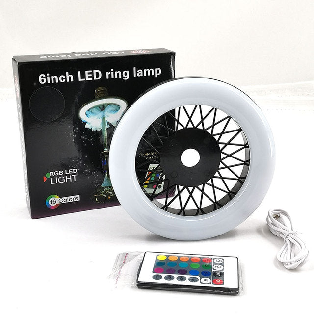 Colorful LED Hookah Ring Lamp
