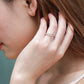 Silver Double Butterfly Rings