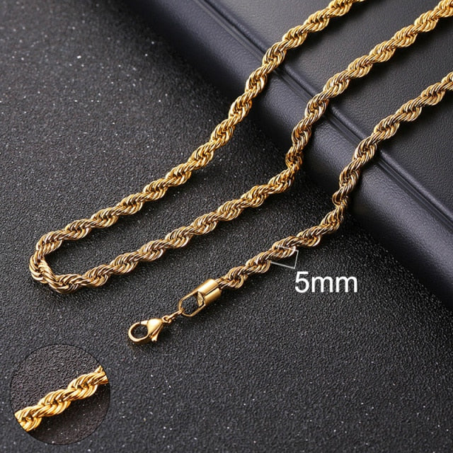 Cuban Chain Necklace for Men and Women