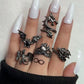 Retro Boho Rings Set